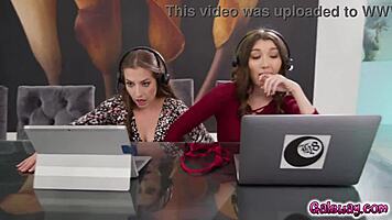 Lesbian Couple Maya Woulfe and Spencer Bradley Compete in Endurance Test at Work