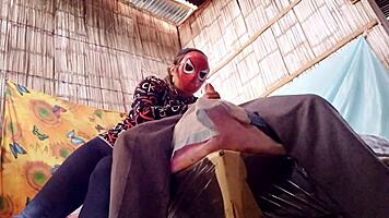 Juicy butt excites mighty dude in passionate sex competition with blowjob