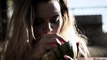 Petite teen gets rough doggystyle.