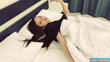 Slutty Teen Lisa Takami Rides Stepbrother's Big Cock In Cowgirl And Doggystyle