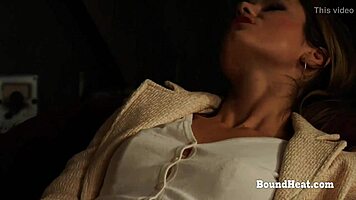 Oh, Look at These Lesbian Slaves Bathe While Mistress Masturbates!