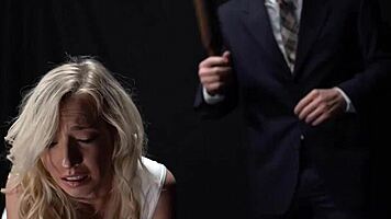 Sexy Short-Hair Blonde Teen 18+ Caught in Hardcore Play with Rey