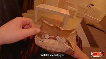 popcorn prank with stepmom while watching movie, buttplug fun