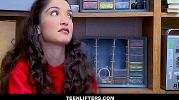 I caught jericha jem shoplifting and fucked her big tits to save her job