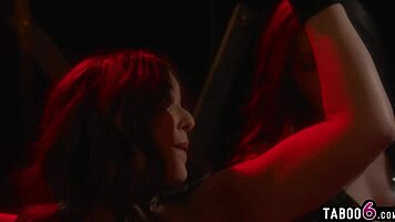 maya woulfe dominates leana lovings with spanking and pussy licking