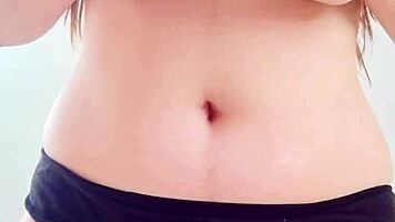 Wow, check that hot cowboy boob massage in black bikini!