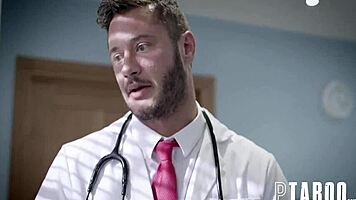 Kira Noir says, I'm in this clinical trial getting my big tits examined and cumshot on ass.