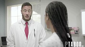 Kira Noir says, I'm in this clinical trial getting my big tits examined and cumshot on ass.