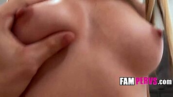 teen stepsister says, 'help me get off in the nature with fingering'