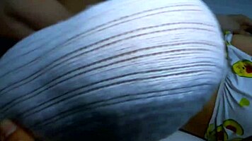 Did the tight college teen and her mother-in-law get accidentally rubbed on the stairs?