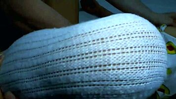 Did the tight college teen and her mother-in-law get accidentally rubbed on the stairs?