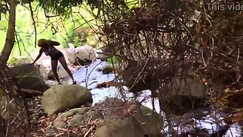 Nina Rivera Sucks Monster Cock by Riverside with Don and Nina Superhotfilms