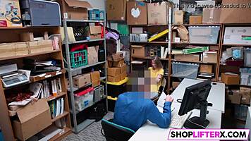 Shoplifting Catarina Gets Slammed Hard With Monster Cock!