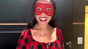 Teen in mini skirt no panties worships old guy's huge cock with deepthroat