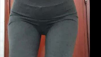 i was too horny in the restaurant and sent this video to a friend of my boyfriend, i told my bf that i needed to pee.