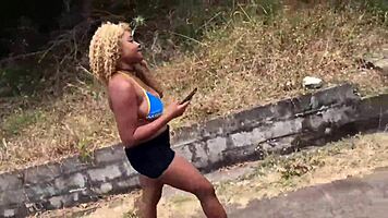 Nina Rivera Almost Caught Sucking Don Whoe's Dick By The River!