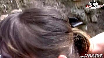 Public Flashing Frenzy With French Teen 18+! Wow!