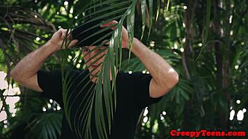 teen beauty caught and fucked by him?