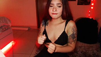 sensual dominican teen 18+ rubs her pussy firmly on webcam just for you live from dominica