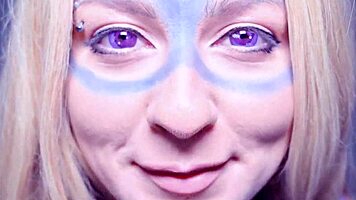 giantess lady blows and pops balloons with her huge booty