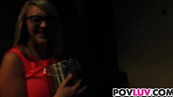 Busty Nerd Sunny Hart Rides Monster Cock Hardcore