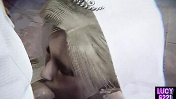 young secretary gets double blowjob at wedding 😏