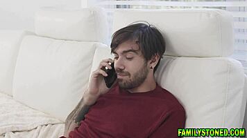 my busty stepsister helps with the game ritual