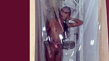 Hey, my skinny latina model showers then slips into sexy lingerie costume 😍