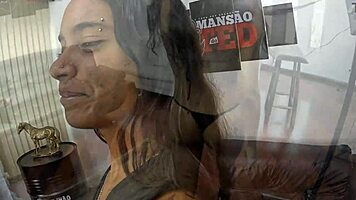 Jasmine santanna behind three cameras