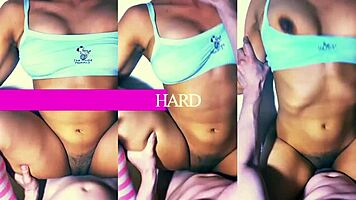 the friend's stepmom seems so shy but turns wild in bed with her lover