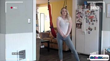 Teen Delivers Steamy Masturbation Show on Hidden Nannycam