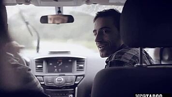 this cute teen 18+ hitchhiker was made for outdoor pleasure