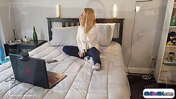 Teen Delivers Steamy Masturbation Show on Hidden Nannycam