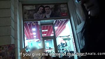 Small-titted girlfriend surprises with anal