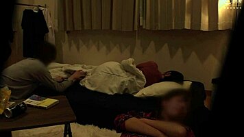 ntr asian babe with big tits cums hard