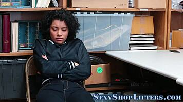 Busty amateur caught with policeman in reality scene