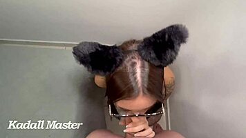 owner fucks kitten in every position 😈 cum on belly makes pussy wetter