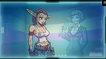 clothes ripped off in this sexy comic scene