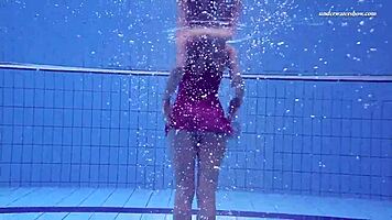 Elena Proklova Alone In Pool