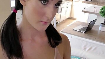 Sexy Babe Lyra Lockhart Sucks and Rides Hard Cock