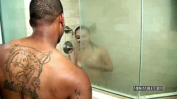 Petite coed khloe kush enjoys interracial dick in tight pussy.