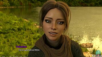 Entrepreneur babe flaunts perky tits and nice nipples in roleplay game