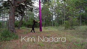 i watch kim nadara, the flexible gymnast teen, spreading her naked legs in acrobatic ballerina poses
