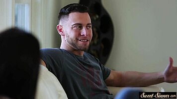 sweet busty teen doggystyled and pussy licked