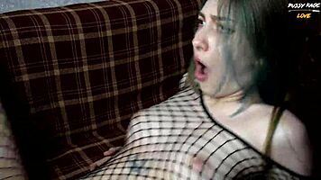 real groans from an 18-year-old russian girl during intense sex