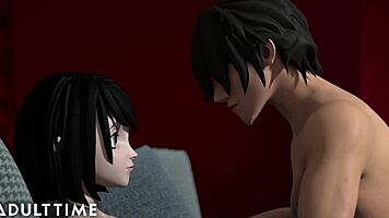 Adult time hentai school features hot teacher and teen 18+ students in anime cartoon fucking