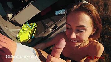 ass to mouth and anal creampie with horny girl mia bandini