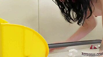 rough prostitute in sex wrestling domination 😈