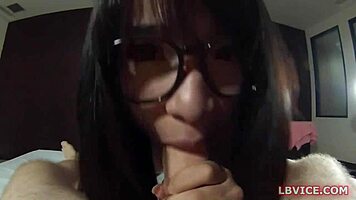 Perv officer bangs nude brunette lady in pov