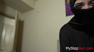 Latina Step Daughter In Hijab Fucks Gabriela Lopez Hard!